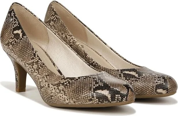 LifeStride Parigi High Women's Heels Hazelnut Snake : 10 M (B), Faux Leather