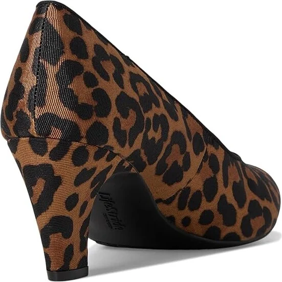 LifeStride Parigi-Plus Pump Shoes Women's Shoes Brown Leopard : 7 M (B), Faux Leather/Textile - Image 4