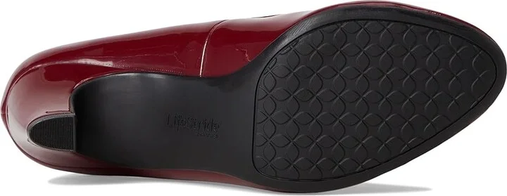 LifeStride Parigi-Plus Pump Shoes Women's Shoes Dark Cherry Patent : 7.5 M (B), Faux Leather/Textile - Image 3
