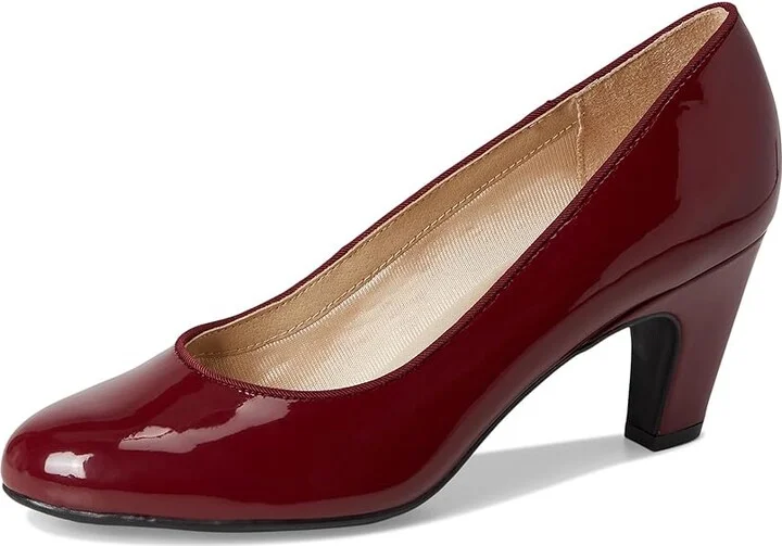 LifeStride Parigi-Plus Pump Shoes Women's Shoes Dark Cherry Patent : 7.5 M (B), Faux Leather/Textile - Image 5