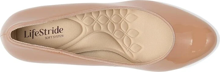 LifeStride Parigi-Plus Pump Shoes Women's Shoes Desert Nude Patent : 7.5 M (B), Faux Leather/Textile - Image 2