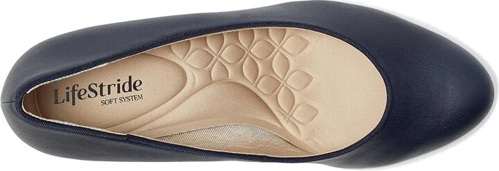 LifeStride Parigi-Plus Pump Shoes Women's Shoes Lux Navy : 6.5 W (C), Faux Leather/Textile - Image 2