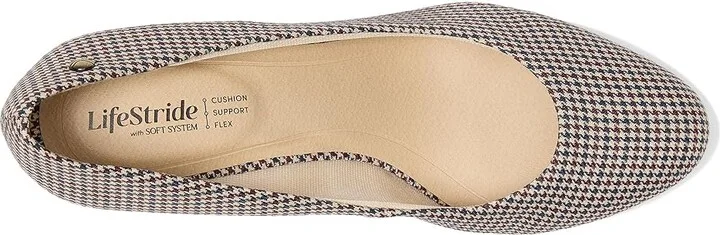LifeStride Parigi Pump Shoes Women's Shoes Beige Houndstooth : 5 M (B) - Image 2
