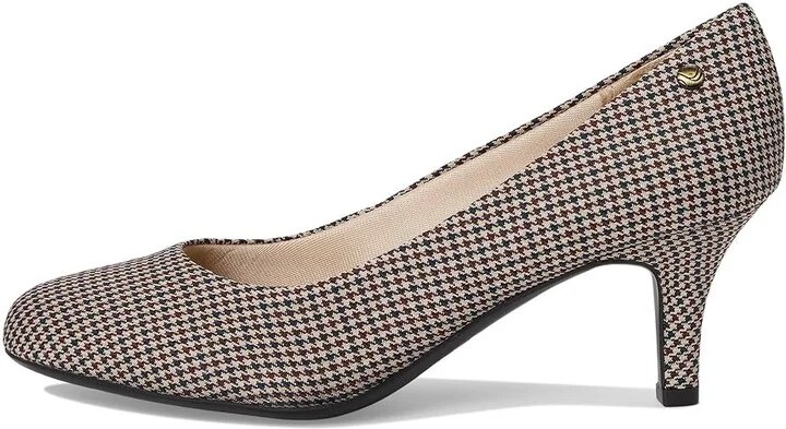 LifeStride Parigi Pump Shoes Women's Shoes Beige Houndstooth : 5 M (B) - Image 6