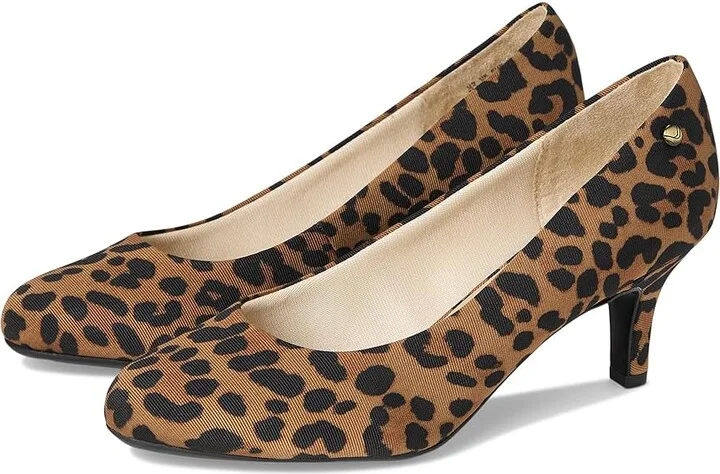LifeStride Parigi Pump Shoes Women's Shoes Brown Leopard : 6 W (C)