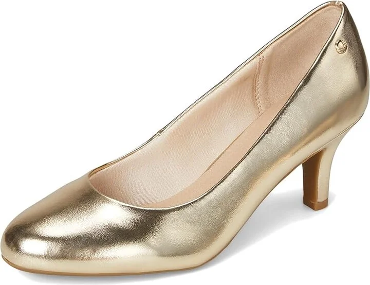 LifeStride Parigi Pumps High Women's Heels Gold Metallic : 8.5 M (B), Leather - Image 5