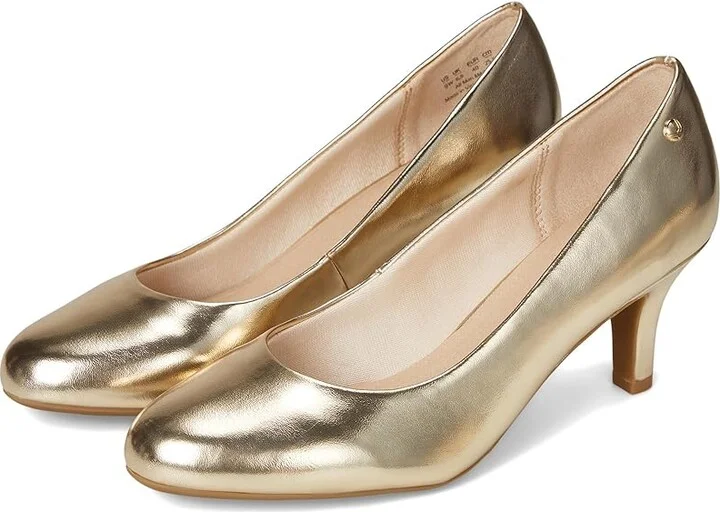 LifeStride Parigi Pumps High Women's Heels Gold Metallic : 8.5 M (B), Leather