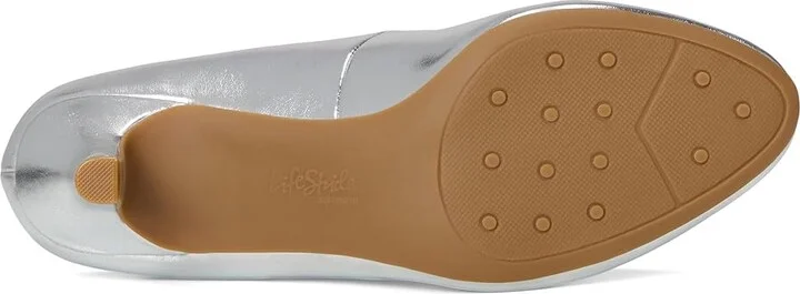 LifeStride Parigi Pumps High Women's Heels Silver Metallic : 6 N (AA), Leather - Image 3