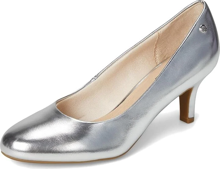 LifeStride Parigi Pumps High Women's Heels Silver Metallic : 6 N (AA), Leather - Image 5