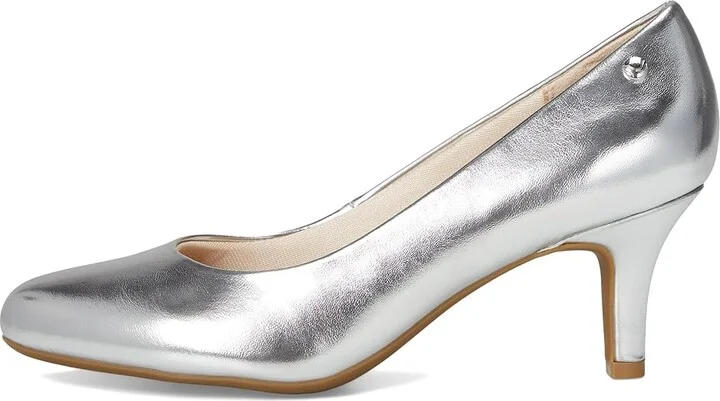 LifeStride Parigi Pumps High Women's Heels Silver Metallic : 6 N (AA), Leather - Image 6