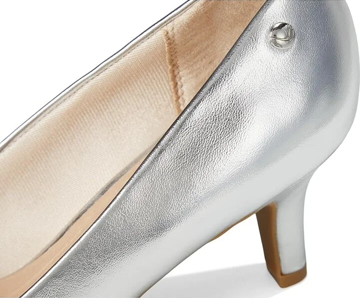 LifeStride Parigi Pumps High Women's Heels Silver Metallic : 6 N (AA), Leather - Image 7