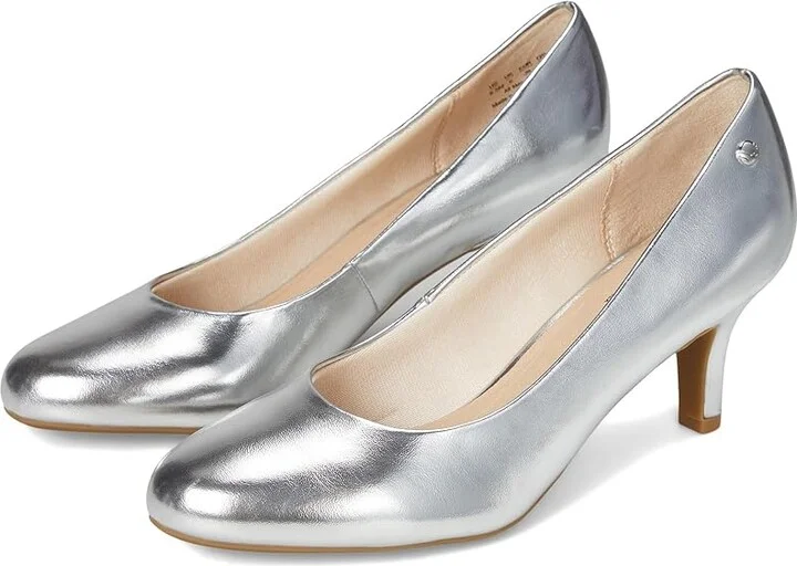 LifeStride Parigi Pumps High Women's Heels Silver Metallic : 6 N (AA), Leather