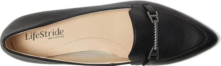 LifeStride Precious 2 Women's Flat Shoes Black : 9.5 M (B), Leather - Image 2