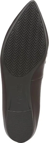 LifeStride Precious 2 Women's Flat Shoes Dark Chocolate : 9 M (B), Leather - Image 3