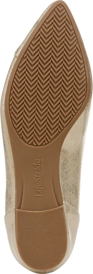 LifeStride Promise Ballet Flats - Fire Red Faux Leather/Microsuede - Image 9
