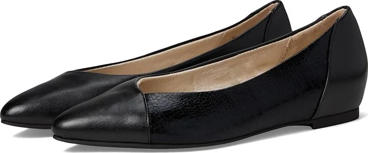 LifeStride Promise Women's Flat Shoes Black : 7 W (C), Leather