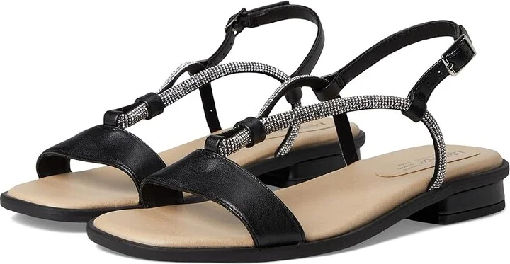 LifeStride Radiant Women's Shoes Black Fabric : 6 M (B), Faux Leather