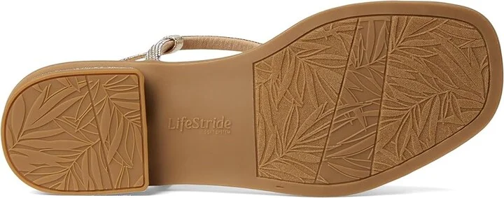 LifeStride Radiant Women's Shoes Platino Gold Metallic : 9.5 M (B), Faux Leather - Image 3