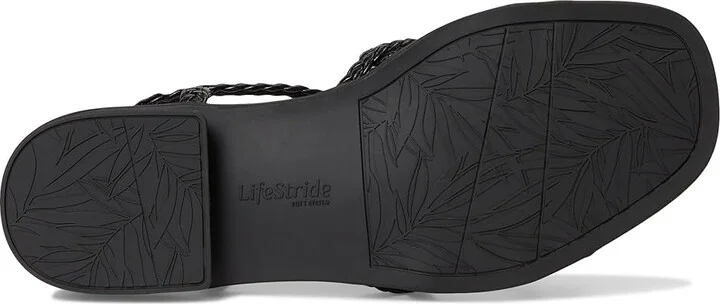 LifeStride Reagan Women's Wedge Shoes Black Fabric : 9.5 M (B), Faux Leather - Image 3