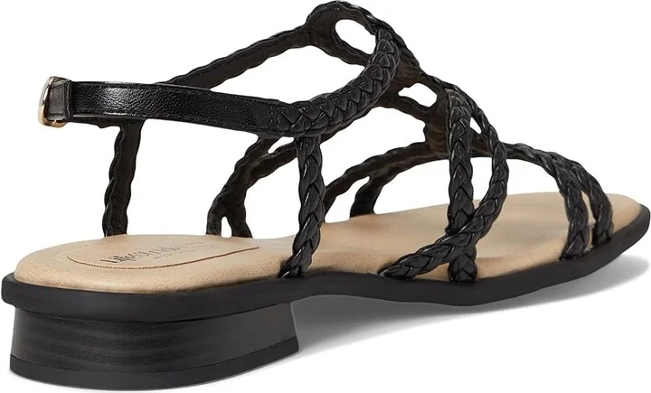 LifeStride Reagan Women's Wedge Shoes Black Fabric : 9.5 M (B), Faux Leather - Image 4