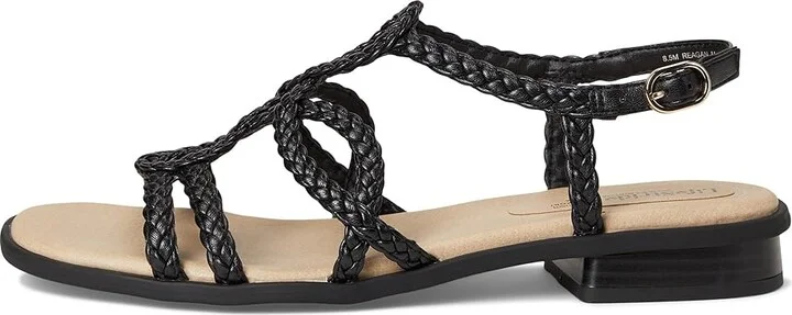 LifeStride Reagan Women's Wedge Shoes Black Fabric : 9.5 M (B), Faux Leather - Image 6