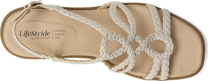 LifeStride Reagan Women's Wedge Shoes Bone : 11 M (B), Faux Leather - Image 2