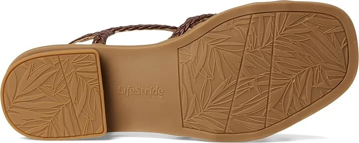 LifeStride Reagan Women's Wedge Shoes Cocoa Brown : 9.5 W (C), Faux Leather - Image 3