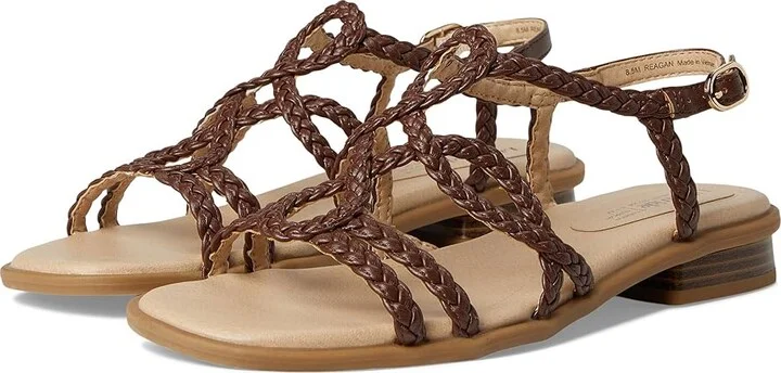 LifeStride Reagan Women's Wedge Shoes Cocoa Brown : 9.5 W (C), Faux Leather