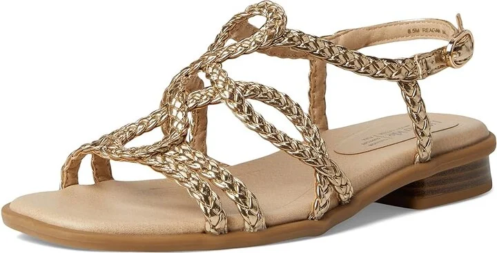 LifeStride Reagan Women's Wedge Shoes Gold Metallic : 9.5 W (C), Faux Leather - Image 5