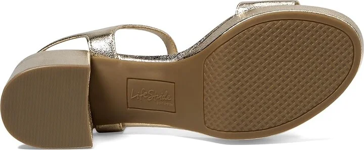 LifeStride Rhythmn Ankle Straps Women's Sandals Platino : 6.5 M (B), Rubber - Image 3
