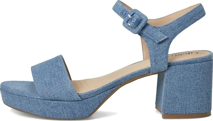 LifeStride Rhythmn Pump High Women's Heels Denim Blue : 9.5 W (C), Leather - Image 6