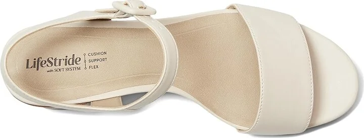 LifeStride Rhythmn Women's Sandals Cream Beige : 8.5 W (C), Synthetic - Image 2