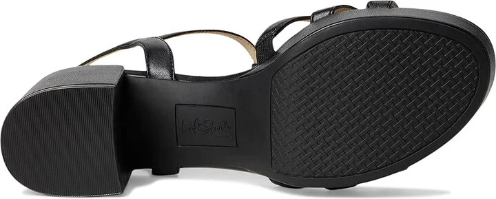 LifeStride Rio Women's Sandals Black Faux Leather : 9 M (B) - Image 3