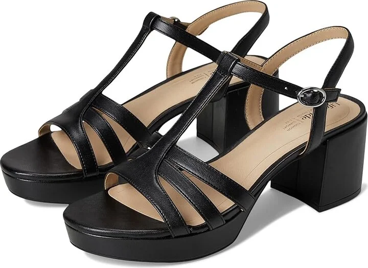 LifeStride Rio Women's Sandals Black Faux Leather : 9 M (B)