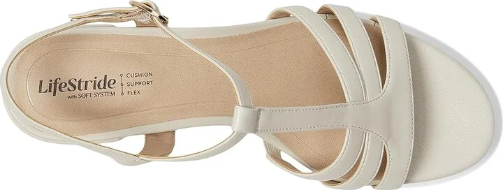 LifeStride Rio Women's Sandals Bone Faux Leather : 6.5 M (B) - Image 2