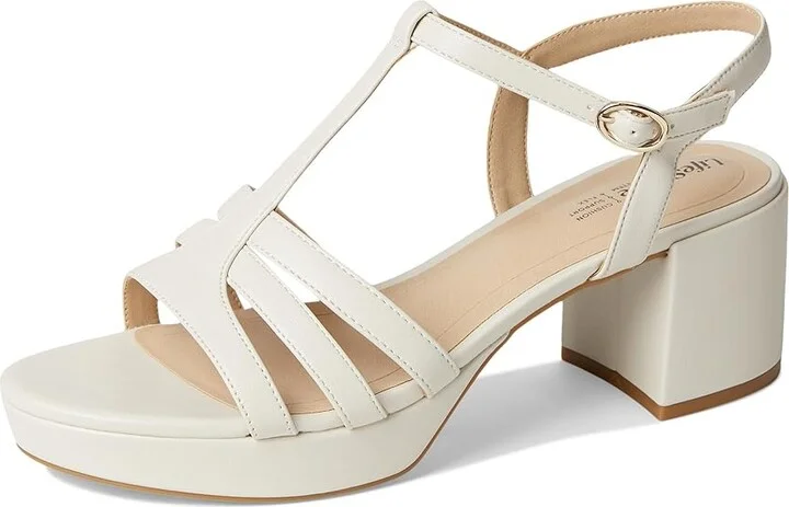LifeStride Rio Women's Sandals Bone Faux Leather : 6.5 M (B) - Image 5