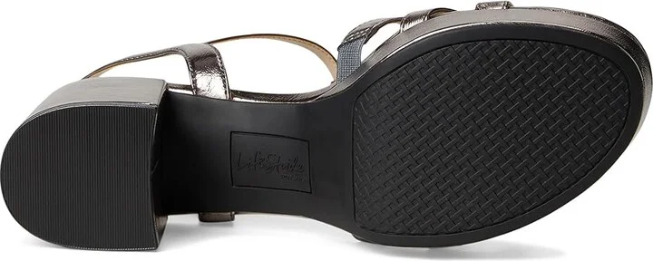 LifeStride Rio Women's Sandals Pewter Grey Faux Leather : 6 W (C) - Image 3