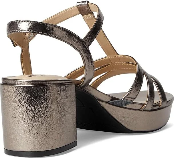 LifeStride Rio Women's Sandals Pewter Grey Faux Leather : 6 W (C) - Image 4