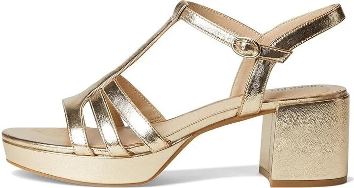 LifeStride Rio Women's Sandals Platino Gold Faux Leather : 6 M (B) - Image 6