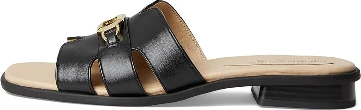 LifeStride Royaltybit Women's Sandals Black Faux Leather : 10 W (C) - Image 6