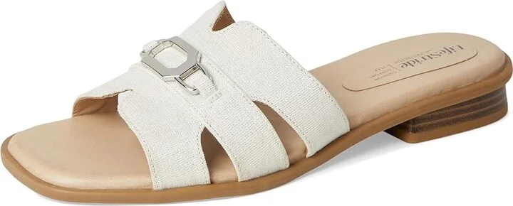 LifeStride Royaltybit Women's Sandals Natural Fabric : 10 W (C) - Image 5