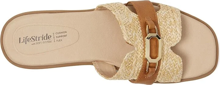 LifeStride Royaltybit Women's Sandals Natural Faux Leather : 11 M (B) - Image 2