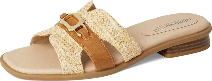 LifeStride Royaltybit Women's Sandals Natural Faux Leather : 11 M (B) - Image 5