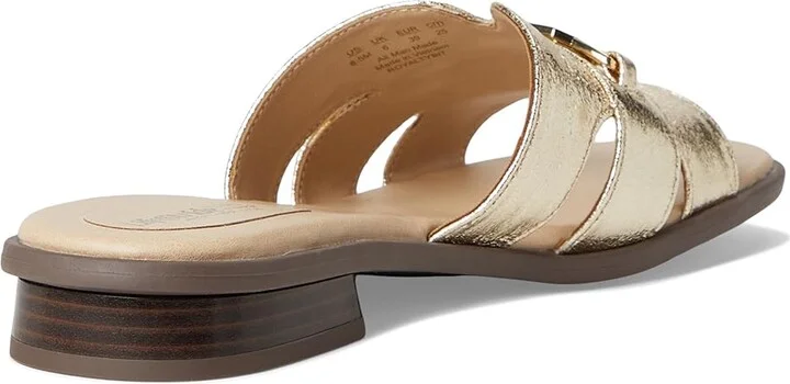LifeStride Royaltybit Women's Sandals Platino Gold Faux Leather : 6.5 W (C) - Image 4