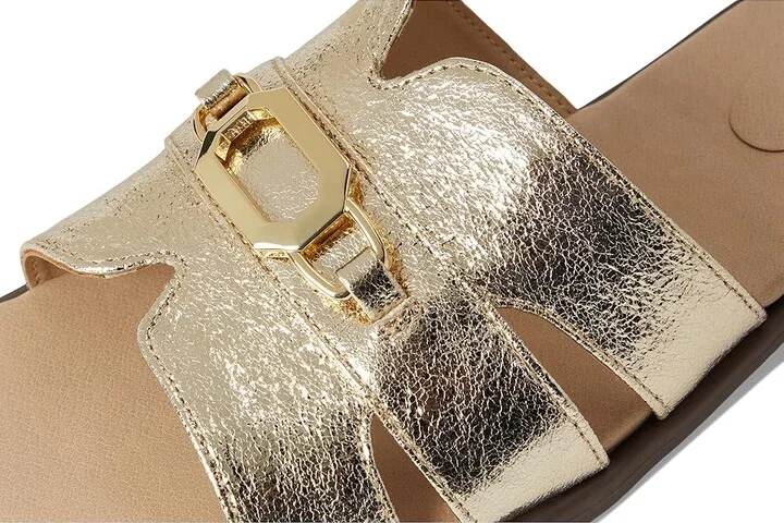 LifeStride Royaltybit Women's Sandals Platino Gold Faux Leather : 6.5 W (C) - Image 7