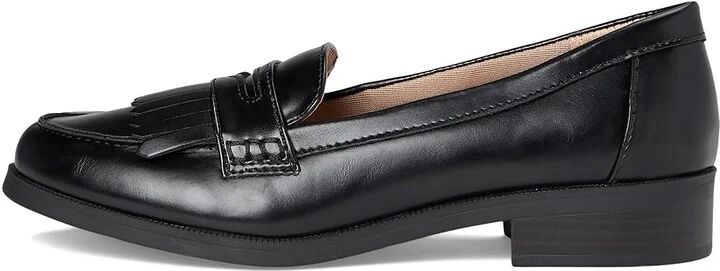 LifeStride Santana Women's Flat Shoes Black : 8 W (C), Leather - Image 6