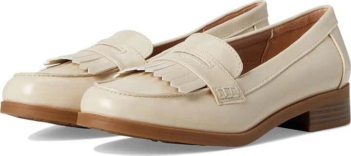 LifeStride Santana Women's Flat Shoes Cream : 9.5 W (C), Leather