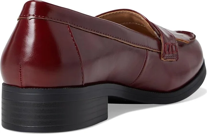 LifeStride Santana Women's Flat Shoes Pinot Red : 5.5 M (B), Leather - Image 4