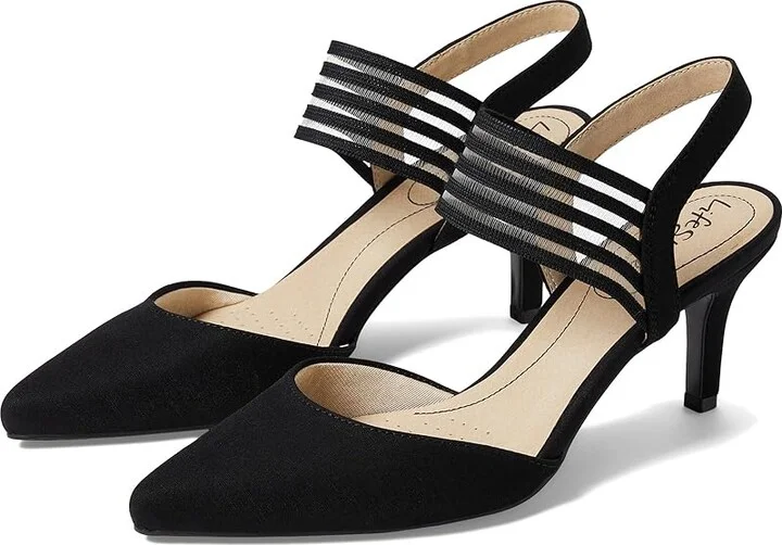 LifeStride Sanya Women's Shoes Black Veg Micron/Gore : 9.5 M (B), Textile