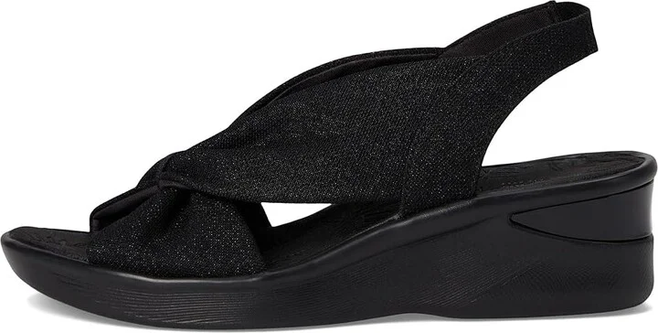 LifeStride Serenade Slingbacks Women's Sandals Black Stretch Fabric : 7.5 M (B), Textile - Image 6
